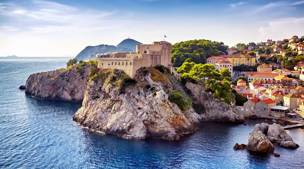 Dubrovnik, Croatia, City, Cliffs, Rooftops, Sea